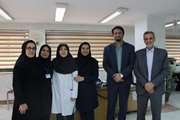تبریک روز ملی روابط‌عمومی با حضور رئیس و مدیر بیمارستان جامع بانوان آرش